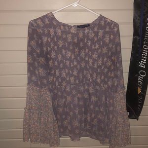 Purple Flowy top